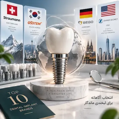 بهترین ایمپلنت دندان در سال ۱۴۰۵؛ بررسی ۱۰ برند برتر دنیا + راهنمای انتخاب